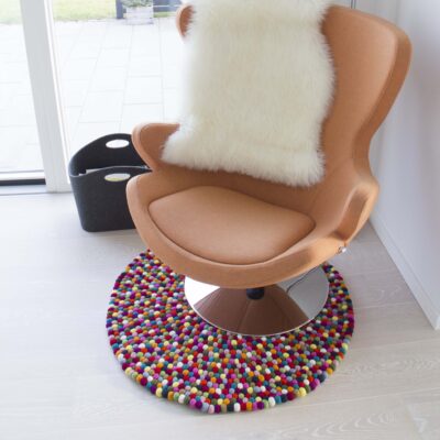 parrot multifarvet nepalesisk kugletæppe