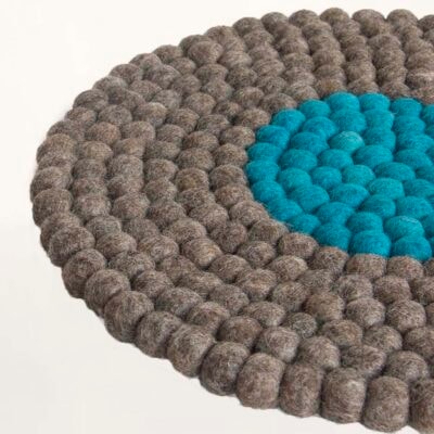 stolehynde i grå og blå design